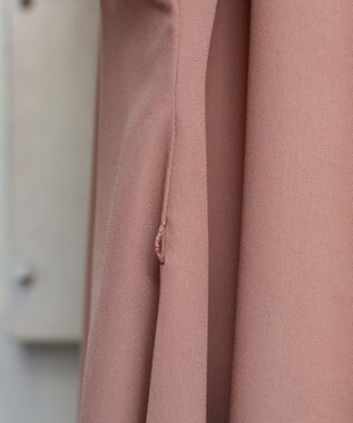 Tiaclasse L 【洗える】フレンチスリーブシャツチュニックブラウス ライトピンク