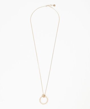 J.PRESS LADIES ツイストサークル ワントップ ネックレス ゴールド系
