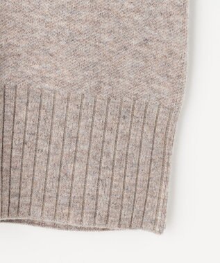 ANY SIS リブポイント ニット ベージュ