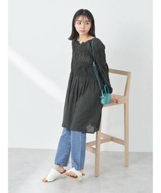 earth music&ecology シャーリングチュニック Off White