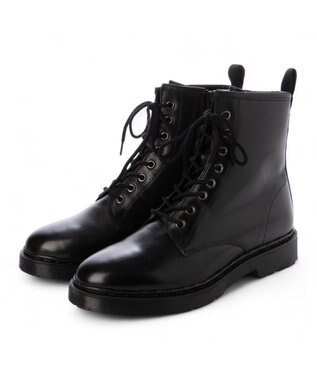 ing <ing>【WEB限定】レースアップショートブーツ ブラック