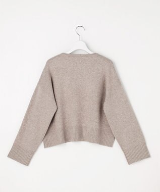 ANY SIS リブポイント ニット ベージュ