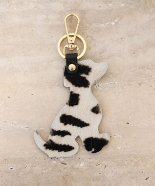 INTER-CHAUSSURES 【ANDREA CARDONE】イヌ型レザーキーチャーム