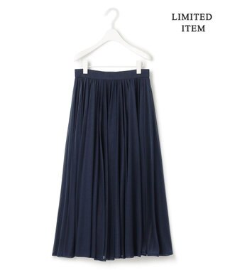 ICB 【WEB限定・洗える】SheerGloss スカート ネイビー系