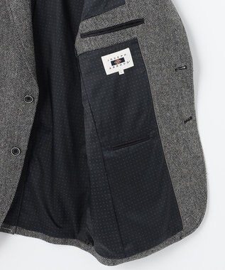 JOSEPH ABBOUD 【リラックスサイズ】ラムウールツィード ジャケット グレー系7