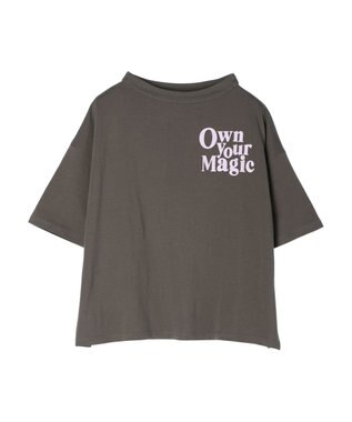 CRAFT STANDARD BOUTIQUE シルケット天竺　ロゴＰＴボトルネックＰＯ　５／Ｓ Charcoal Gray