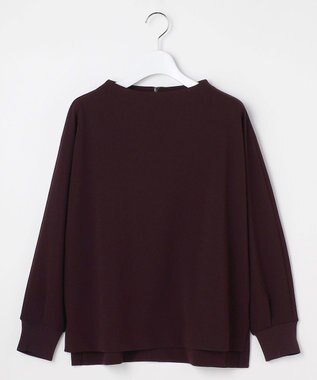 J.PRESS LADIES ジョーゼットダンボール ボトルネック カットソー パープル系