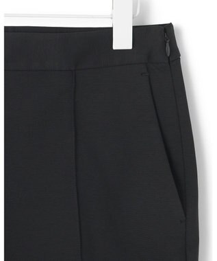 ICB 【洗える】コットンコンプレッシャー ストレートパンツ ブラック系