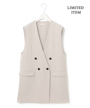 ICB 【WEB限定・洗える】BackSatinGeorgette ノーカラージレ ベージュ系