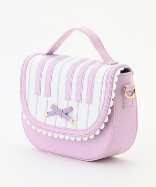 ANY KIDS 鍵盤モチーフ2WAYバッグ ラベンダー