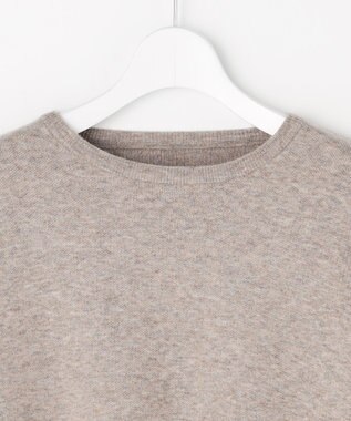 ANY SIS リブポイント ニット ベージュ