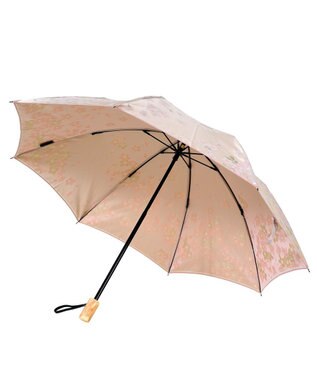 槇田商店 絵おり 桜(さくら) 折りたたみ傘 ベージュ