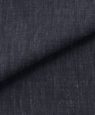 J.PRESS LADIES S リネンバイオシャンブレー ブラウス ネイビー系