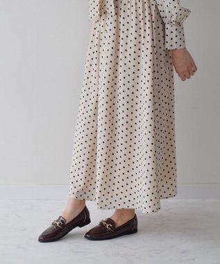 Bridget Birkin 【Bridget Birkin】シンプルビットデザインローファー ブラウンエナメル