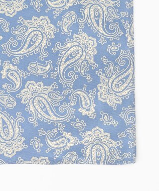 J.PRESS MEN ペイズリーハンドプリント チーフ ライトグレー系6