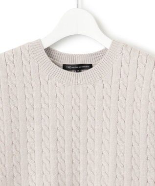23区 【洗える】コットンリリー ニットベスト ライトグレー系