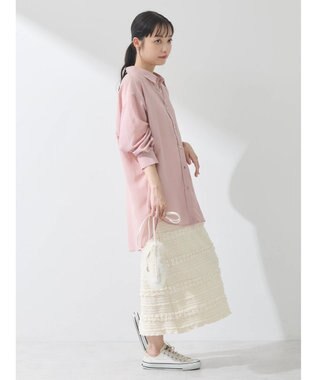 earth music&ecology シアーシャツ Pink