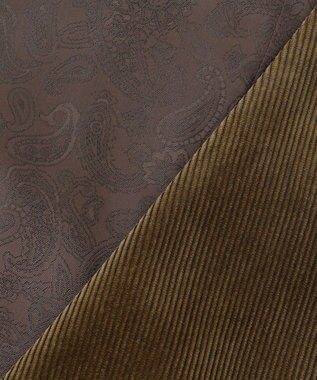 JOSEPH ABBOUD 【遠州産素材/オーガニックコットン】ソフトコーデュロイ ベスト ダークブラウン系