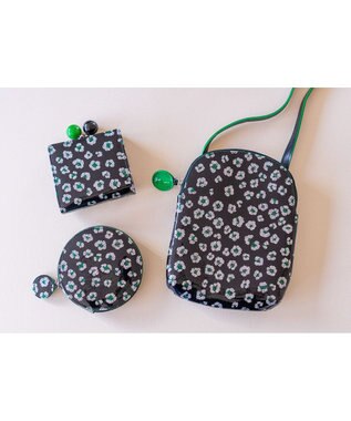 tsumori chisato CARRY グリッターフラワー コインケース 小銭入れ ブラック