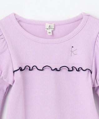 組曲 KIDS 【100㎝】パフスリーブ トップス ラベンダー系