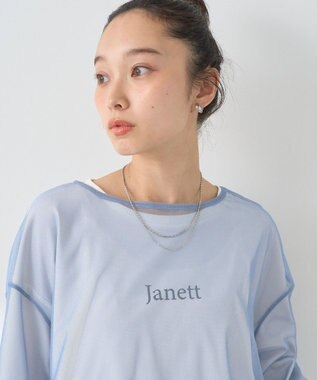 earth music&ecology ＳＥＴ２点ドロストシアープルオーバー＋ロゴＴｅｅ Blue