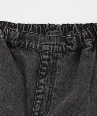 WEGO 【KIDS/150cm/160cm/ウエストゴム】デニムイージーカーゴパンツ（JUNIOR） デニムブラックソノタ