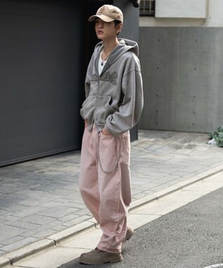 WEGO チェーン付きバルーンパンツ ピンク