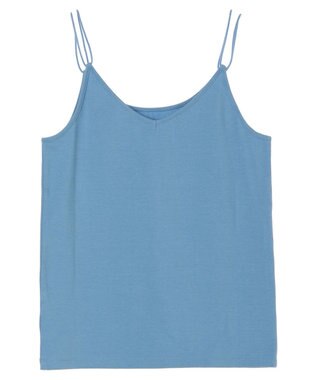 earth music&ecology ダブルストラップキャミソール Blue