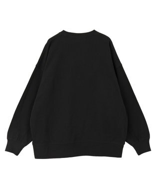 AMERICAN HOLIC ハンドストロークフォト裏毛プルオーバー Black