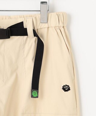 PW CIRCULUS 【撥水加工/ ストレッチ】【MEN】ベルト付 ワイドカーゴパンツ ゴルフ アイボリー系