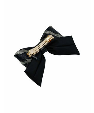 ACCA シックアンドモダンリボンバレッタ ブラック