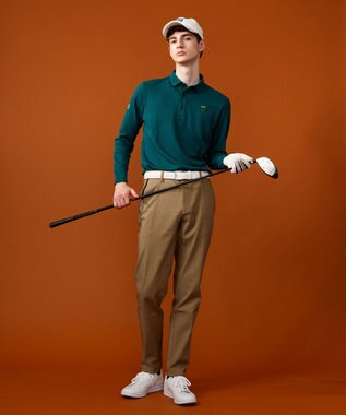 定番人気【MEN】ハニカムカノコ 長袖ポロシャツ / 23区GOLF