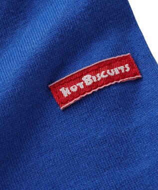 MIKI HOUSE HOT BISCUITS 【70-120cm】 サスペンダープリント長袖Ｔシャツ ブルー