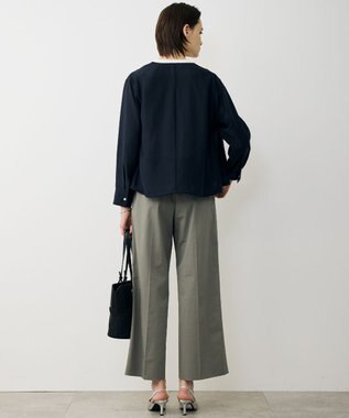 ICB 【WEB限定カラーあり】 リヨセルナイロンワッシャー Vネックブルゾン ネイビー