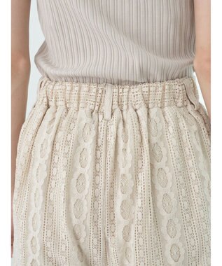 earth music&ecology フラワーレースパンツ Ivory