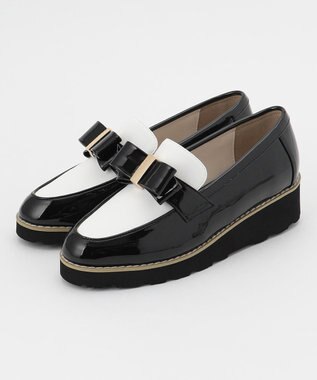 TOCCA NOBLE RIBBON LOFER SHOES ローファー ブラック系5