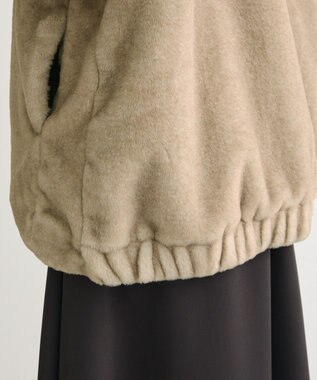 Green Parks スタンドカラーＺＩＰファーベスト Mix