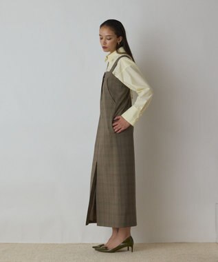 GRACE CONTINENTAL スーツ地ジャンパ－スカート マルチ