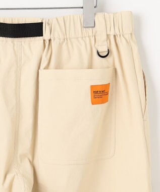 PW CIRCULUS 【撥水加工/ ストレッチ】【MEN】ベルト付 ワイドカーゴパンツ ゴルフ アイボリー系