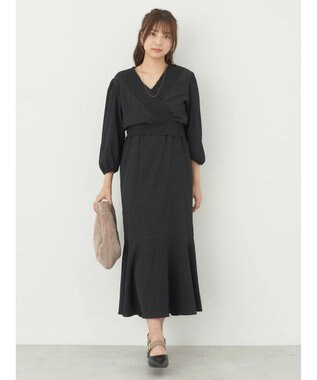 earth music&ecology ＳＥＴ２点カシュクールプルオーバー＋ワンピース