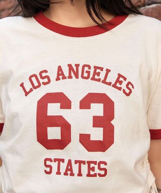 WEGO グラフィックサイドリボンドロストショートT 柄4