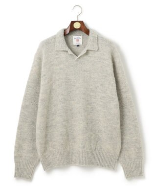 J.PRESS MEN 【J.PRESS ORIGINALS】Shaggy Dog Sweater Skipper Polo / Japan Made アイボリー系