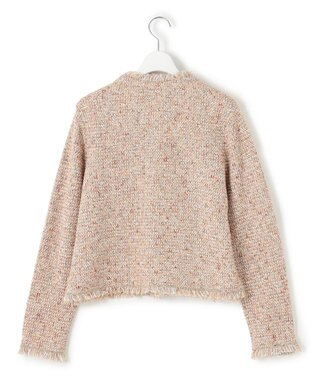 23区 S 【見上愛さん着用/GLOW11月号掲載】ツイード ニット ジャケット オレンジミックス