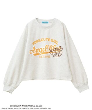 Green Parks ＡＮＧＥＬ　ＢＬＵＥ長袖ロゴ刺繍プルオーバー Oatmeal