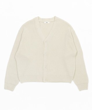 WEGO 【ユニセックス着用ITEM/MLサイズ展開】クロップドカーディガン オフホワイト