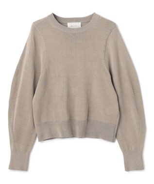 BEIGE， ARSENOPY / コットンドライタッチクルーネックニット Taupe