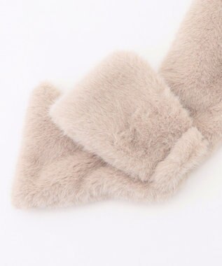 Feroux リボンファー ティペット ベージュ系