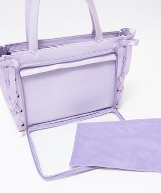 WEGO 【痛バ＆推し活グッズ】レースアップフレーム痛バッグS【一部店舗限定】 ライトパープル
