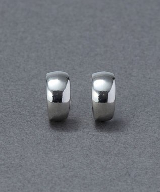 Phoebe 【痛くないシリーズ/金属アレルギー対応】モードミニマルフープライトフィットイヤリング　シルバー シルバー