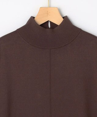 組曲 【WEB限定】スムースストレッチニット ワンピース ダークブラウン系